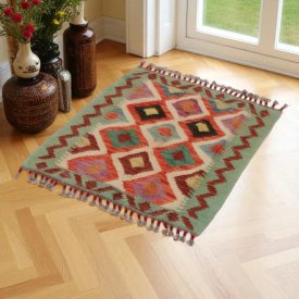   Afgán Kilim szőnyeg Chobi 60x76 kézi szövésű etnikai kilim