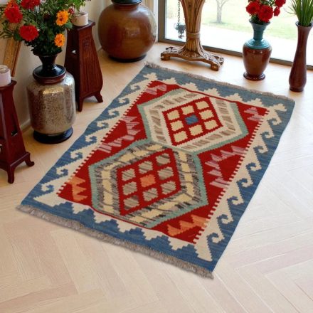 Kilim szőnyeg Chobi 64x90 kézi szövésű afgán gyapjú kilim