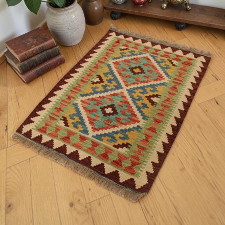 Chobi Kilim szőnyeg 62x92 kézi szövésű etnikai Kilim