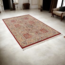   Bakhtiari perzsa szőnyeg 141x219 kézi csomózású iráni szőnyeg
