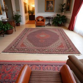   Nagyméretű szőnyeg Tabriz 287x400 kézi perzsa szőnyeg a nappaliba