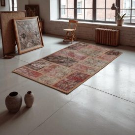 Design szőnyeg színes Patchwork 70x140 nappali szőnyeg