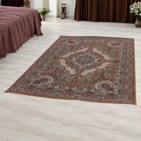Luxus szőnyeg barna 140x200 elegáns akril szőnyeg  -872099W140200