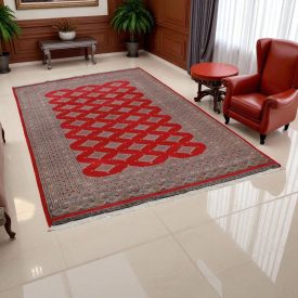   Pakisztáni szőnyeg piros Jaldar 156x248 kézi csomózású szőnyeg