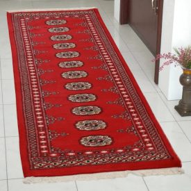   Futószőnyeg bordó Bukhara 64x191 Pakisztáni kézi csomózású szőnyeg