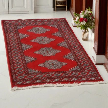 Pakisztáni szőnyeg piros Jaldar 77x124 kézi csomózású szőnyeg