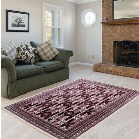 Klasszikus szőnyeg bézs Afghan 160x230 gépi szőnyeg a nappaliba AFG09160230