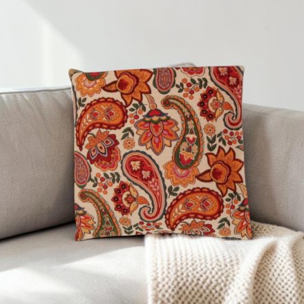 Krém díszpárna 45x45 – Paisley kert