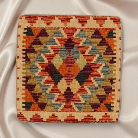 Afgán Kilim párnahuzat 45x45 kézi szövésű párna