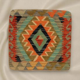 Afgán Kilim párnahuzat 45x45 kézi szövésű párna