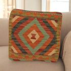 Kilim párna 45x45 kézi szövésű párnahuzat