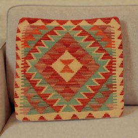 Kézi szövésű párnahuzat 45x45 Kilim díszpárna